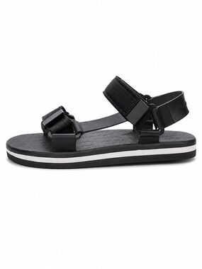 MELISSA + RIDER Papete Sandals Black | Size 8 | Like New
